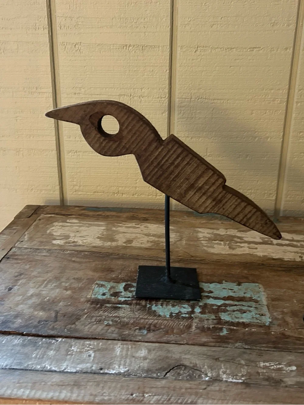 Architectural Wooden Birds set of 3
